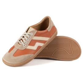 Barfuß Frauen -Lederschuhe Olivier Eliza unhöflich orange 5