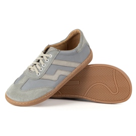 Barfuß Frauen -Lederschuhe Olivier Eliza Gray grau 5