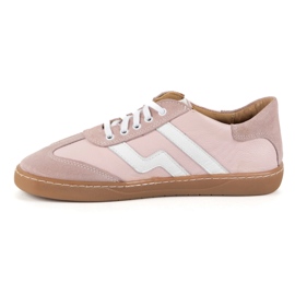 Barfuß Frauen -Lederschuhe Olivier Eliza Pink rosa 4