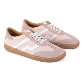 Barfuß Frauen -Lederschuhe Olivier Eliza Pink rosa 5