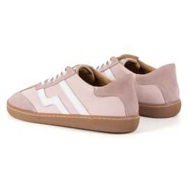 Barfuß Frauen -Lederschuhe Olivier Eliza Pink rosa 7