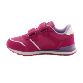 American Club Sportliche amerikanische Jogging-Lederdecksohle rosa 2