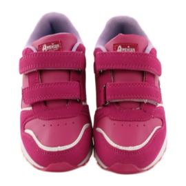 American Club Sportliche amerikanische Jogging-Lederdecksohle rosa 4