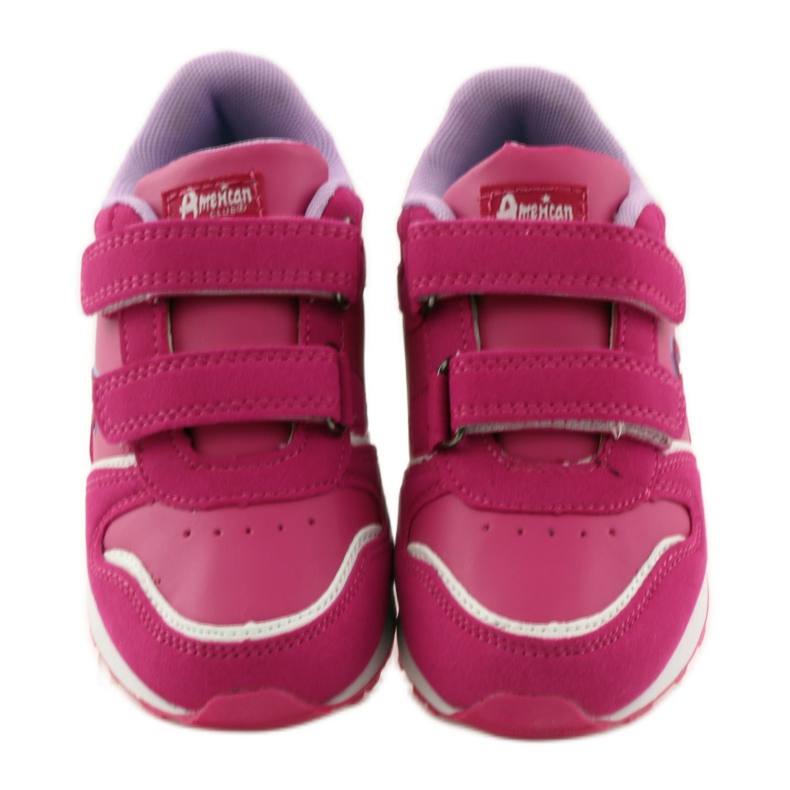 American Club Sportliche amerikanische Jogging-Lederdecksohle rosa 4