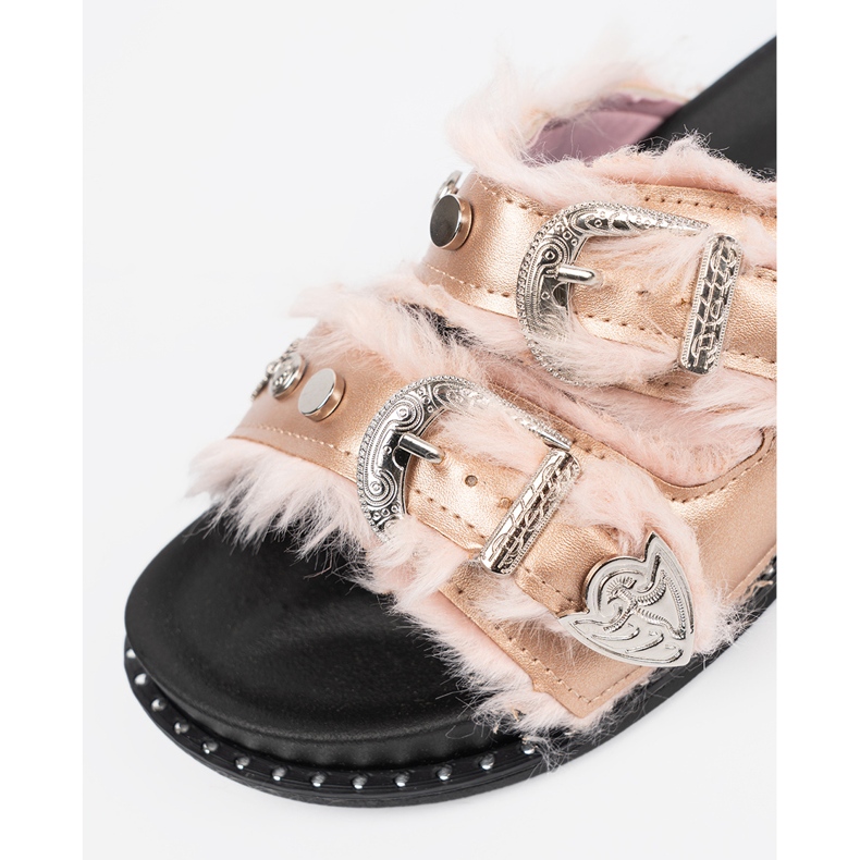 Seastar Goldene Flip Flops mit Schnallen 1