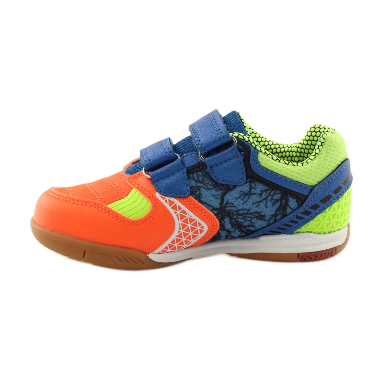 American Club ADI Indoor-Sneaker 170620 orange, blau, grün weiß 2