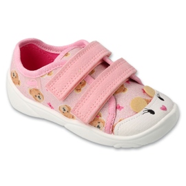 Befado Kinderantscheln 907P165 Pink in einem Teddybär rosa 1