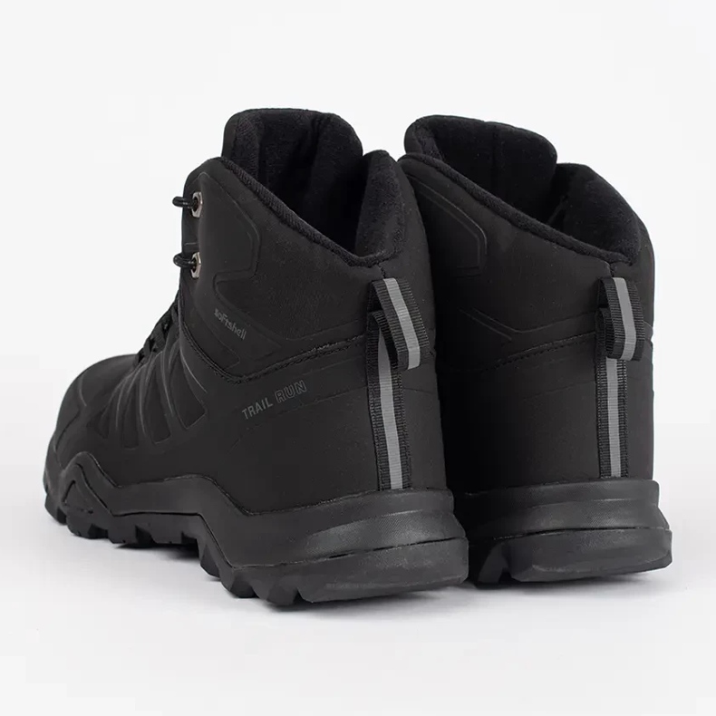 Vico Schwarze hohe Herren-Trekkingschuhe 1