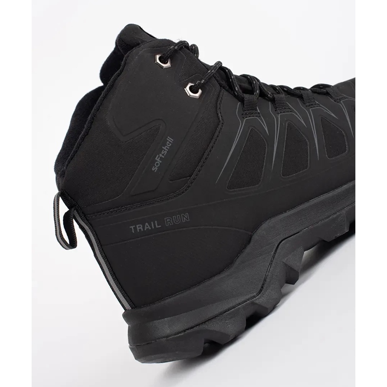 Vico Schwarze hohe Herren-Trekkingschuhe 2