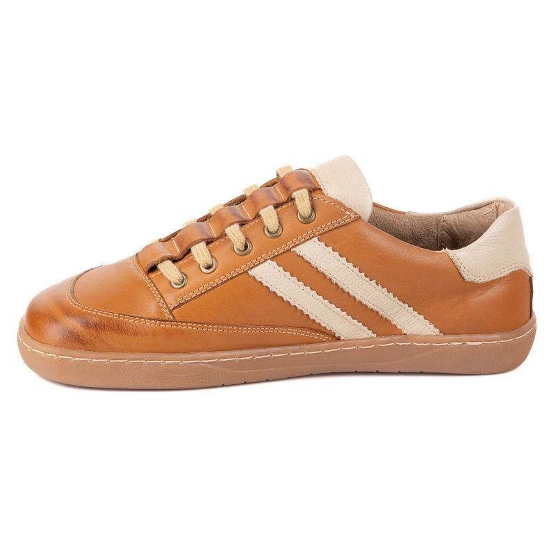 Turnschuhe barfuß Frauen Kaia Olivier - hellbraune Lederschuhe 2