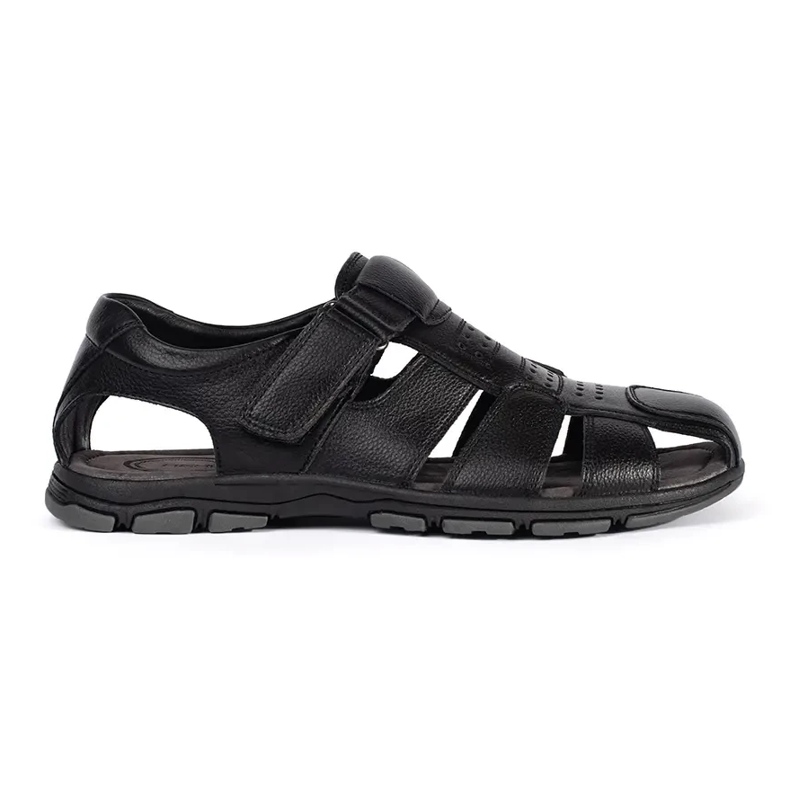 Schwarze Herrensandalen 2