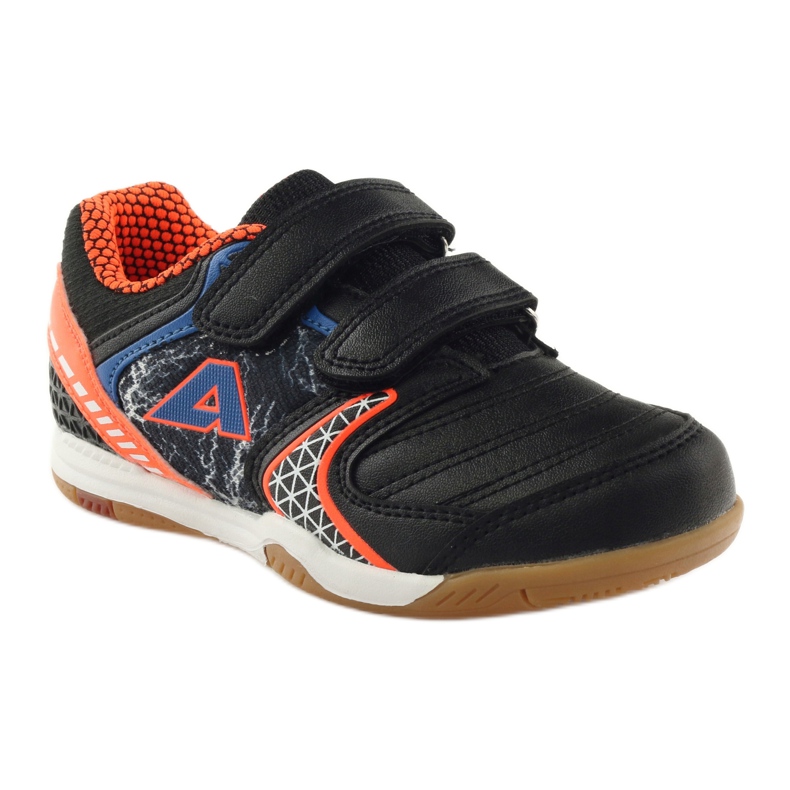 American Club ADI Indoor-Sneaker 170620 schwarz, orange, blau weiß 1