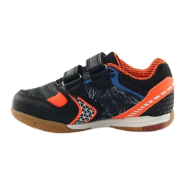 American Club ADI Indoor-Sneaker 170620 schwarz, orange, blau weiß 2