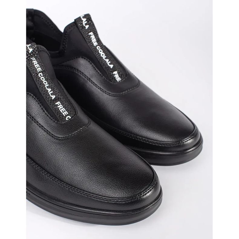 Ich schlüpfte um Öko-Lederschuhe schwarz 2