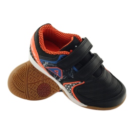 American Club ADI Indoor-Sneaker 170620 schwarz, orange, blau weiß 3