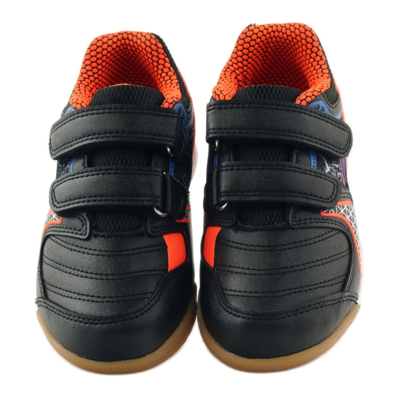 American Club ADI Indoor-Sneaker 170620 schwarz, orange, blau weiß 4