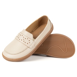 Olivier Barefoot Inga -Frauen -Slipper mit einem breiten vorderen polnischen Beige 7