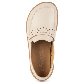 Olivier Barefoot Inga -Frauen -Slipper mit einem breiten vorderen polnischen Beige 9