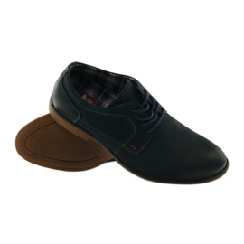 American Club Amerikanische 5418 Herrenschuhe navy blau 3