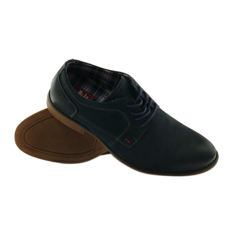 American Club Amerikanische 5418 Herrenschuhe navy blau 3