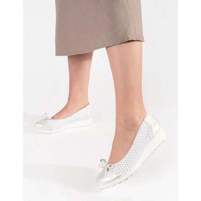 Goodin Weiße und silberne Frauenkeile 2