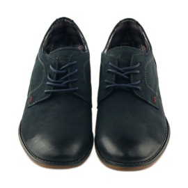 American Club Amerikanische 5418 Herrenschuhe navy blau 4