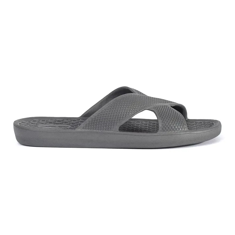 Graue Männerpool Flip Flops 2