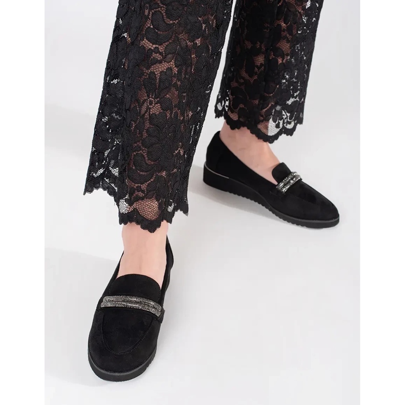 Goodin Loafer aus schwarzem Wildleder 2