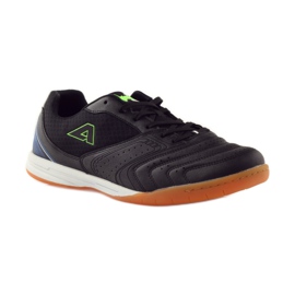 American Club American 160709 sportliche Indoor-Sneaker weiß schwarz blau grün 1