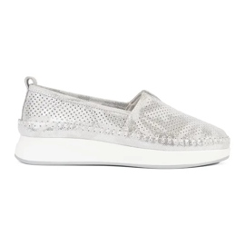 Goodin Silberschuhe aus natürlichen Leder 1