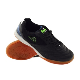 American Club American 160709 sportliche Indoor-Sneaker weiß schwarz blau grün 3