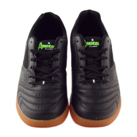 American Club American 160709 sportliche Indoor-Sneaker weiß schwarz blau grün 4