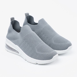 Gray -fällige Sportschuhe grau 1