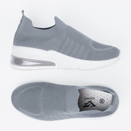 Gray -fällige Sportschuhe grau 5