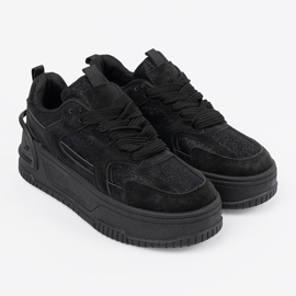 Frauen -Sneaker mit schwarzer Spitze 4