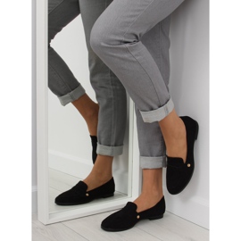 Schwarz Schwarze Damen-Slipper T298 Schwarz 1