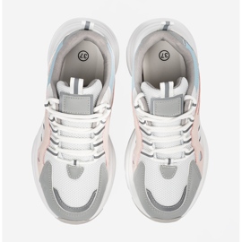 Sportschuhe für Pastell Frauen auf der Plattform rosa 4