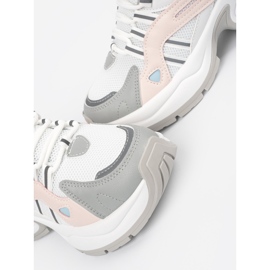 Sportschuhe für Pastell Frauen auf der Plattform rosa 6