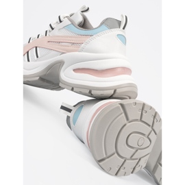 Sportschuhe für Pastell Frauen auf der Plattform rosa 1