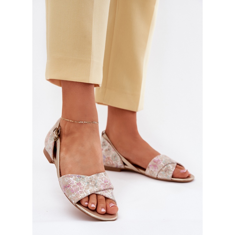 Maciejka flache Sandalen 04614-22 Beige 2