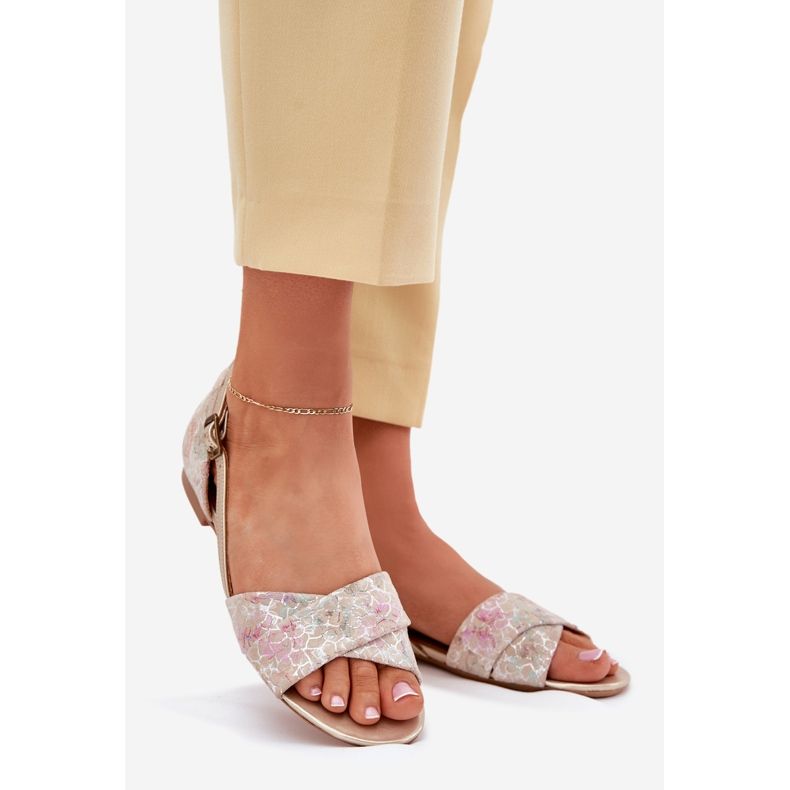 Maciejka flache Sandalen 04614-22 Beige 1