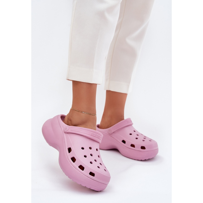 Big Star Frauenschaumschuhe auf einem massiven alleinigen großen Star RR274A120 Pink rosa 2