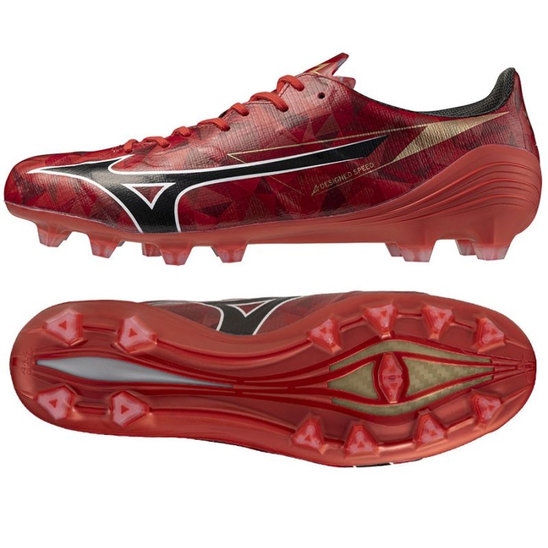 Mizuno Alfa II Elite FG P1GA256260 Fußballschuhe rot 1