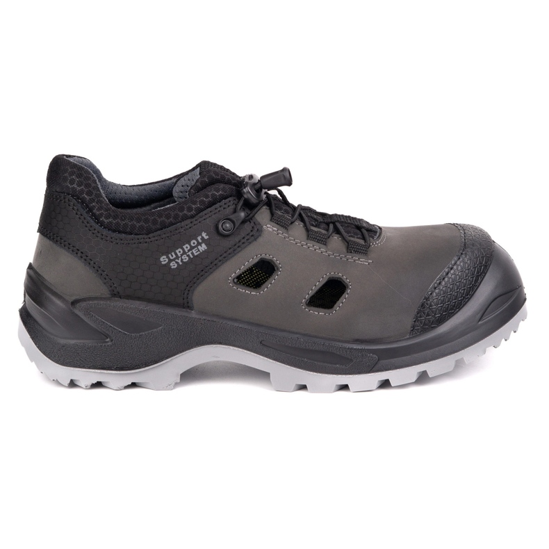 Fagum-Stomil Herren Ledersandals Techwork 1164p S1 SR Gray grau 2