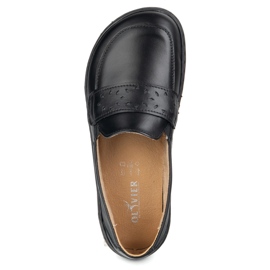 Olivier Barefoot Inga -Frauen -Slipper mit einem breiten Vorderpolitsch schwarz 7