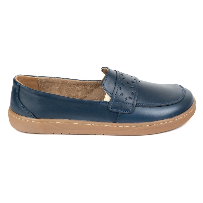 Olivier Barefoot Inga -Frauen -Slipper mit einer breiten polnischen Marineblau 1