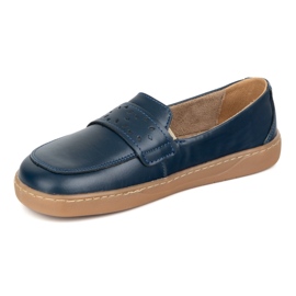Olivier Barefoot Inga -Frauen -Slipper mit einer breiten polnischen Marineblau 3