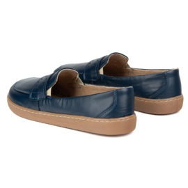 Olivier Barefoot Inga -Frauen -Slipper mit einer breiten polnischen Marineblau 6