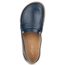 Olivier Barefoot Inga -Frauen -Slipper mit einer breiten polnischen Marineblau 7