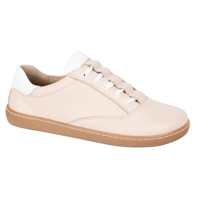 Turnschuhe barfuß Frauen Maja Olivier - anatomische Lederschuhe Pulver rosa 1